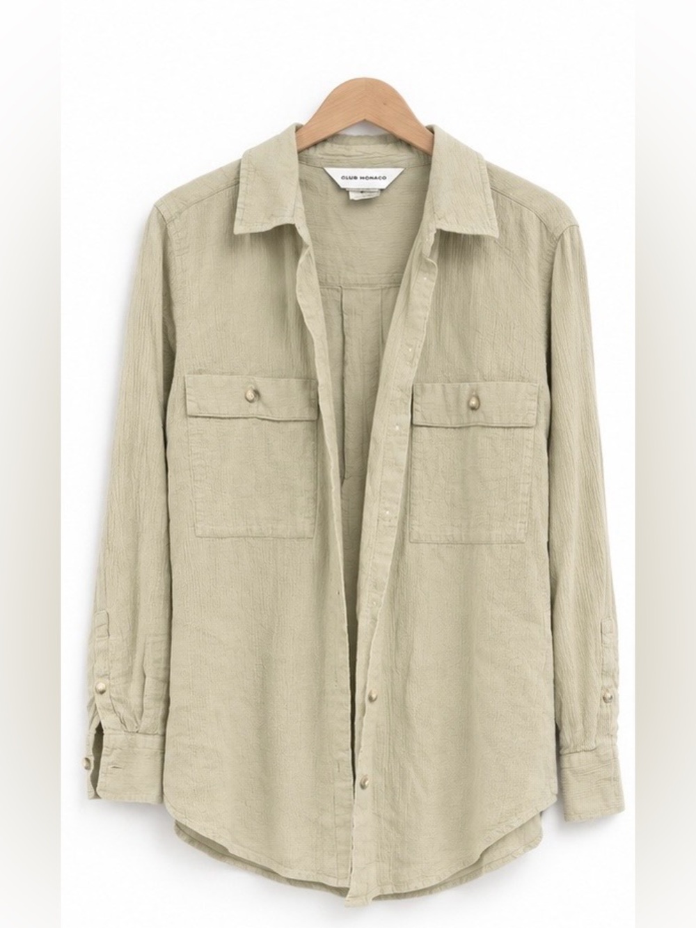 Club Monaco Light Beige/Green Utility Shirt Jacket - 80% OFF MSRP!!!